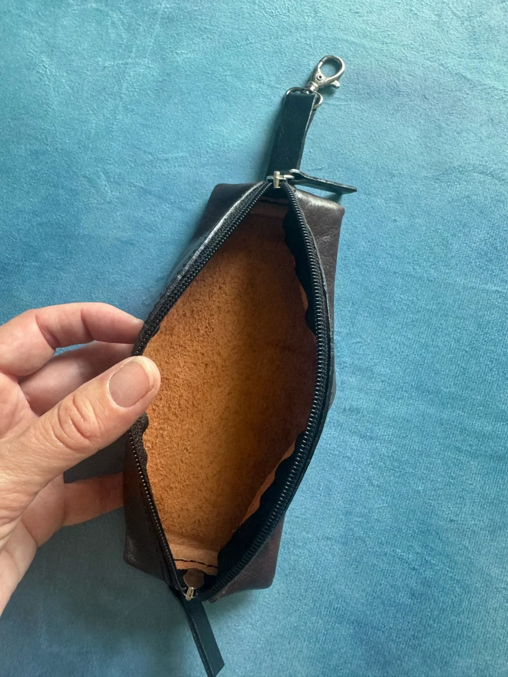 Brown Leather Pencil Pouch